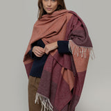 Mantella Poncho Donna Cotone Rigenerato Mila - Rifò Lab Moda circolare made in Italy 