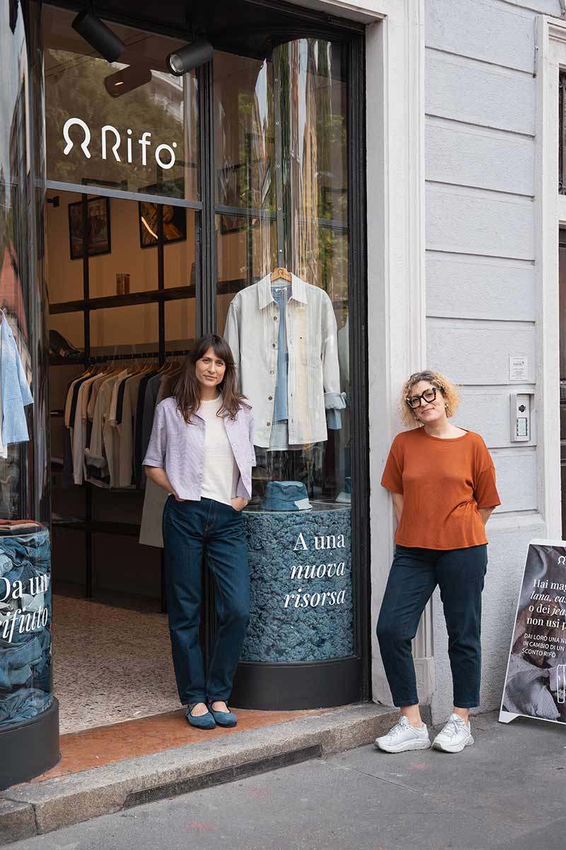 negozio-Rifo-Milano-Wagner-negozio-abbigliamento-sostenibile - Rifò Lab Moda circolare made in Italy 