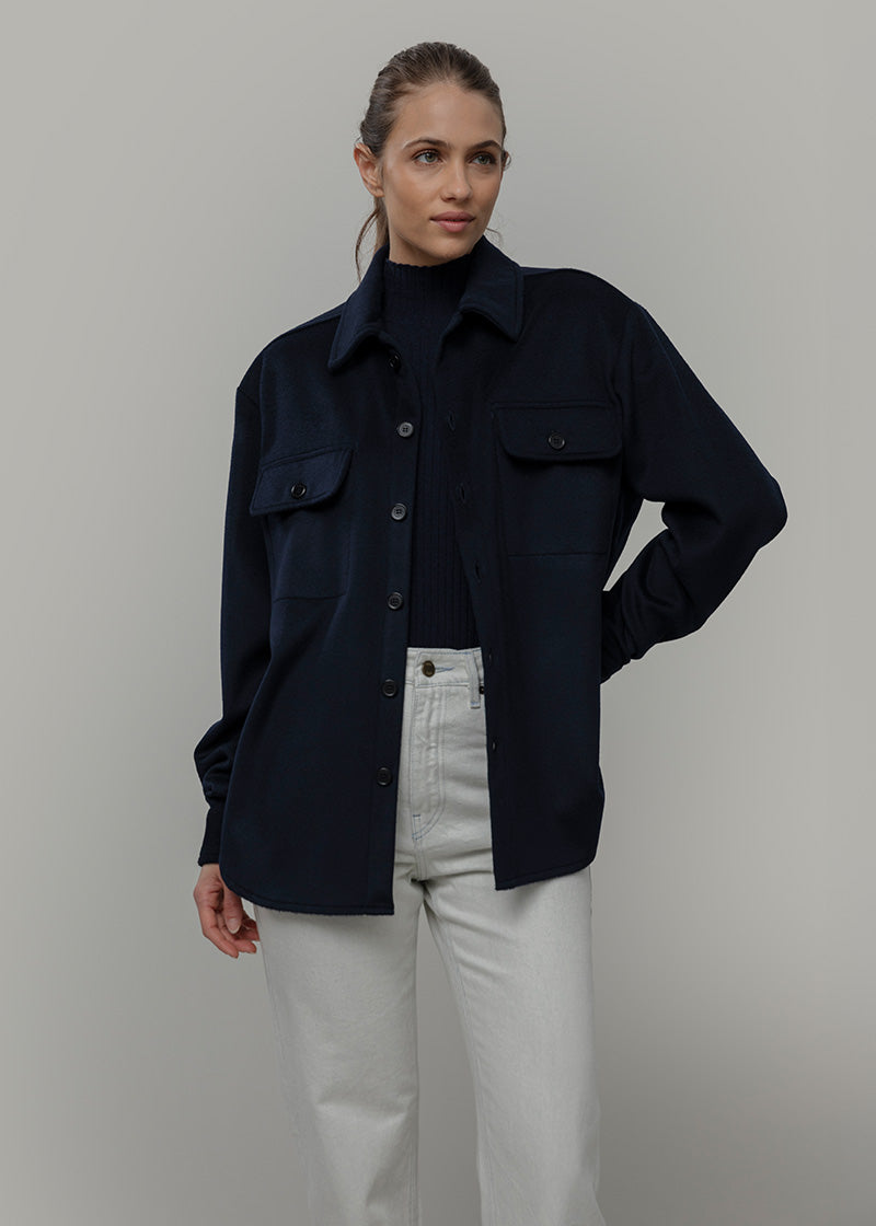 Overshirt Giacca Lana Donna e Uomo Unisex Lana Rigenerata - Rifò Lab Moda circolare made in Italy 