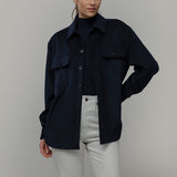 Overshirt Giacca Lana Donna e Uomo Unisex Lana Rigenerata - Rifò Lab Moda circolare made in Italy 