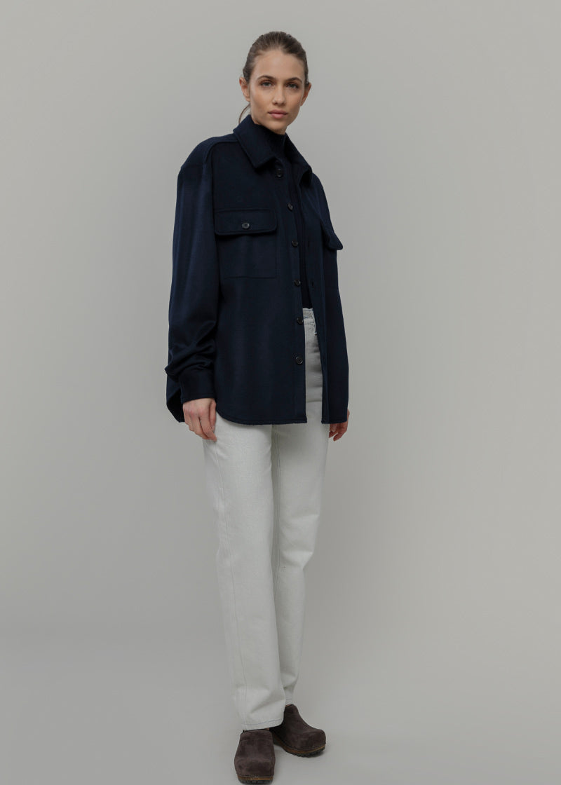 Overshirt Giacca Lana Donna e Uomo Unisex Lana Rigenerata - Rifò Lab Moda circolare made in Italy 