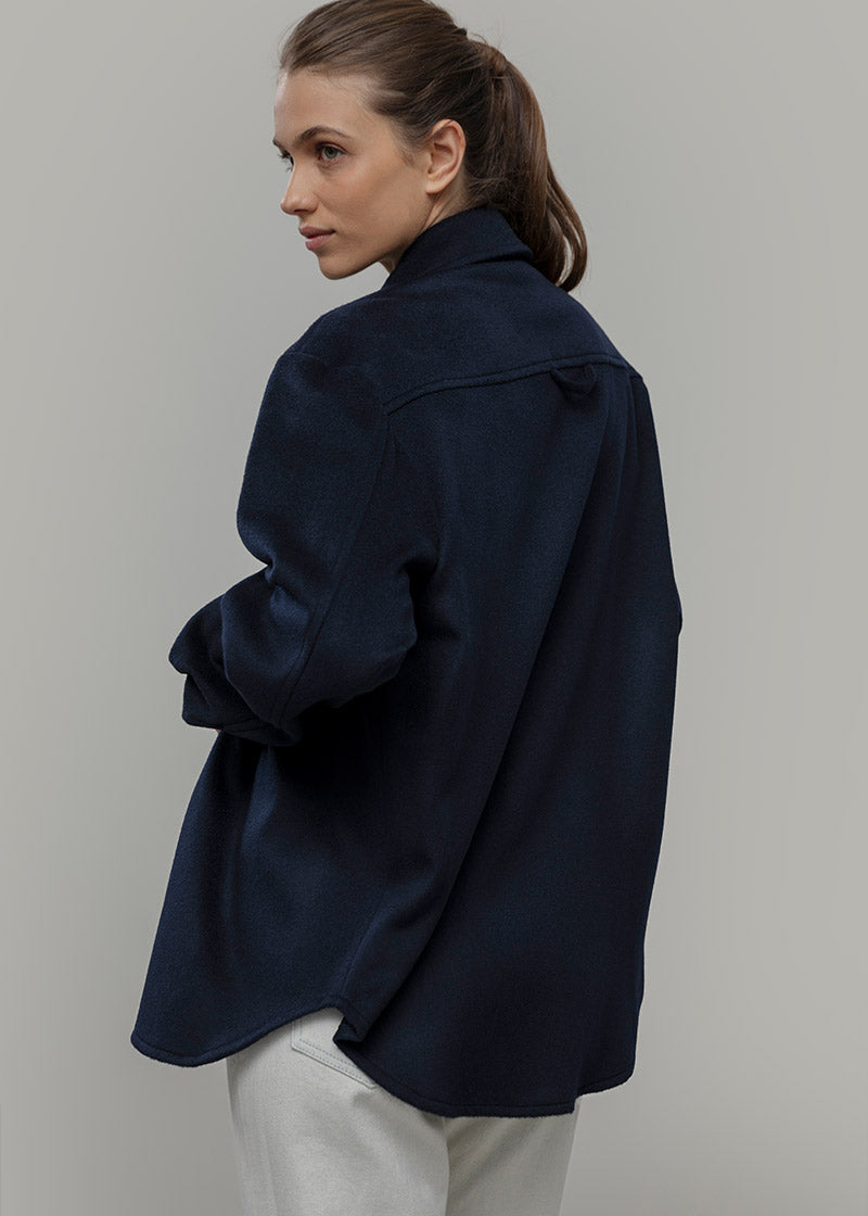 Overshirt Giacca Lana Donna e Uomo Unisex Lana Rigenerata - Rifò Lab Moda circolare made in Italy 
