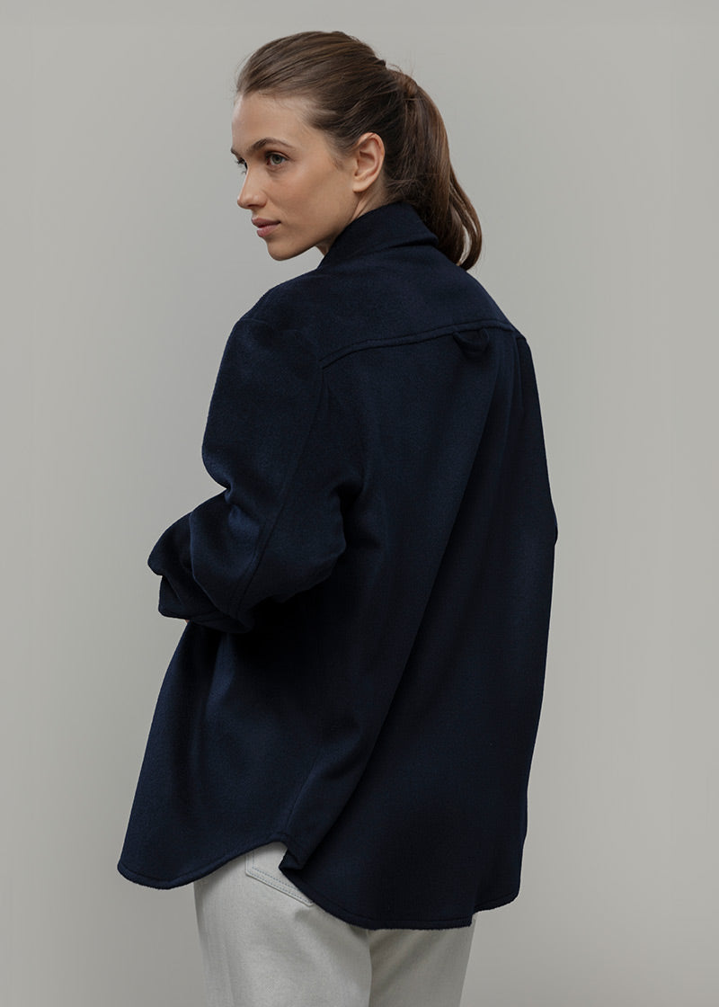 Overshirt Giacca Lana Donna e Uomo Unisex Lana Rigenerata - Rifò Lab Moda circolare made in Italy 