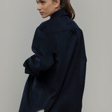 Overshirt Giacca Lana Donna e Uomo Unisex Lana Rigenerata - Rifò Lab Moda circolare made in Italy 