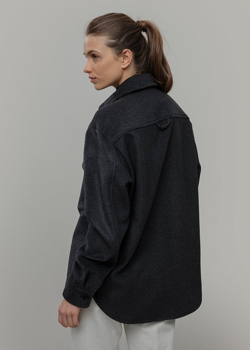 Overshirt Giacca Lana Donna e Uomo Unisex Lana Rigenerata - Rifò Lab Moda circolare made in Italy 