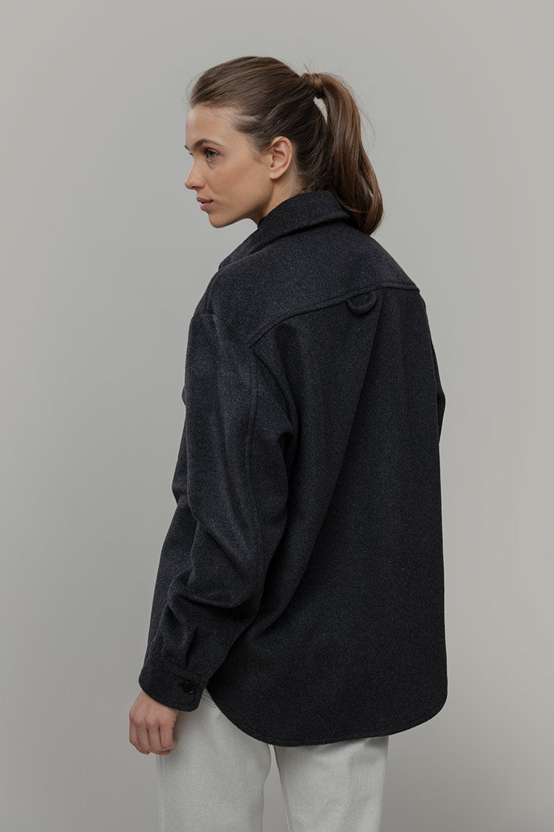 Overshirt Giacca Lana Donna e Uomo Unisex Lana Rigenerata - Rifò Lab Moda circolare made in Italy 