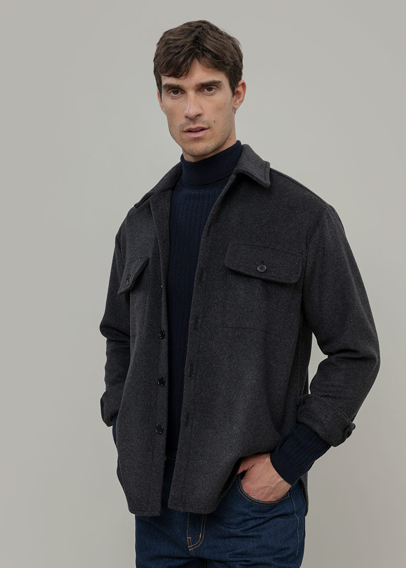 Overshirt Giacca Lana Donna e Uomo Unisex Lana Rigenerata - Rifò Lab Moda circolare made in Italy 