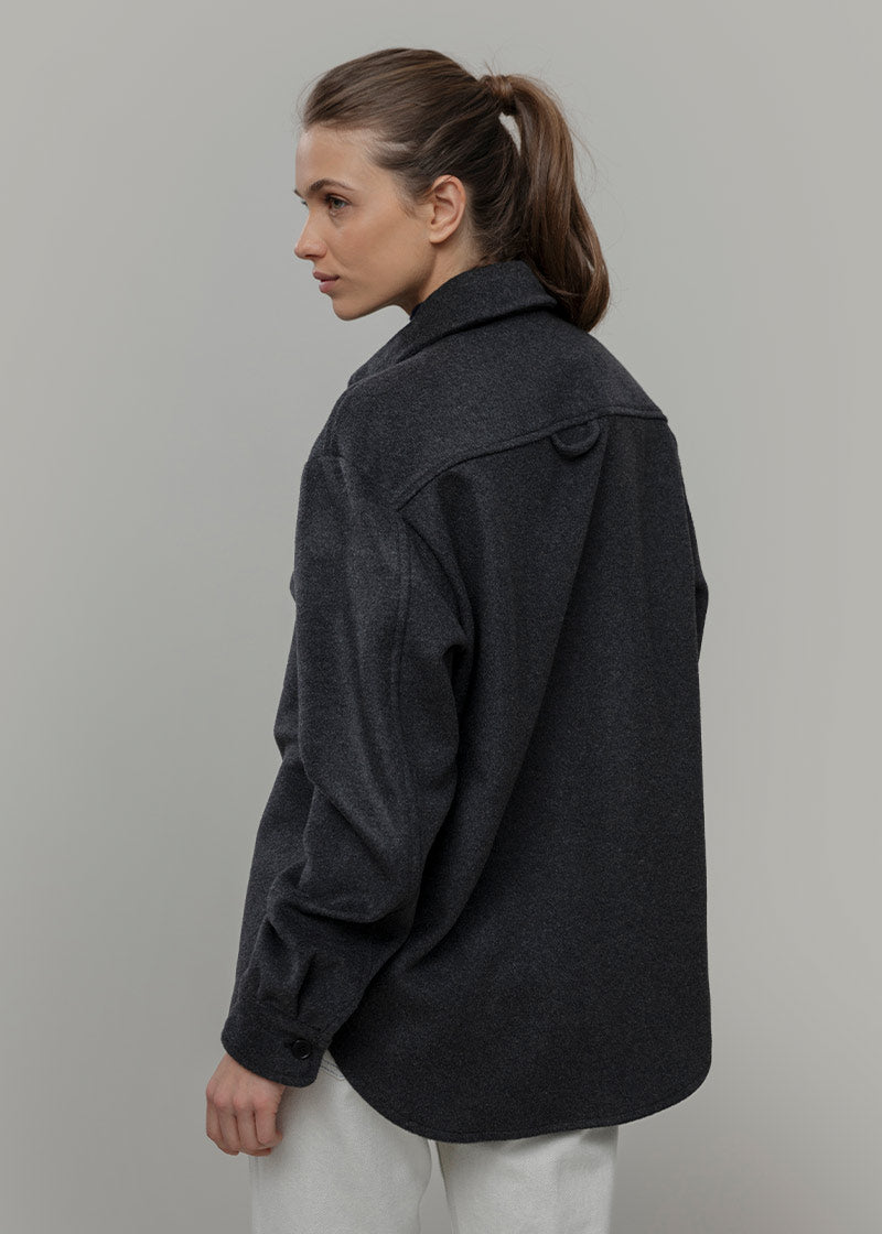 Overshirt Giacca Lana Donna e Uomo Unisex Lana Rigenerata - Rifò Lab Moda circolare made in Italy 