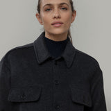 Overshirt Giacca Lana Donna e Uomo Unisex Lana Rigenerata - Rifò Lab Moda circolare made in Italy 