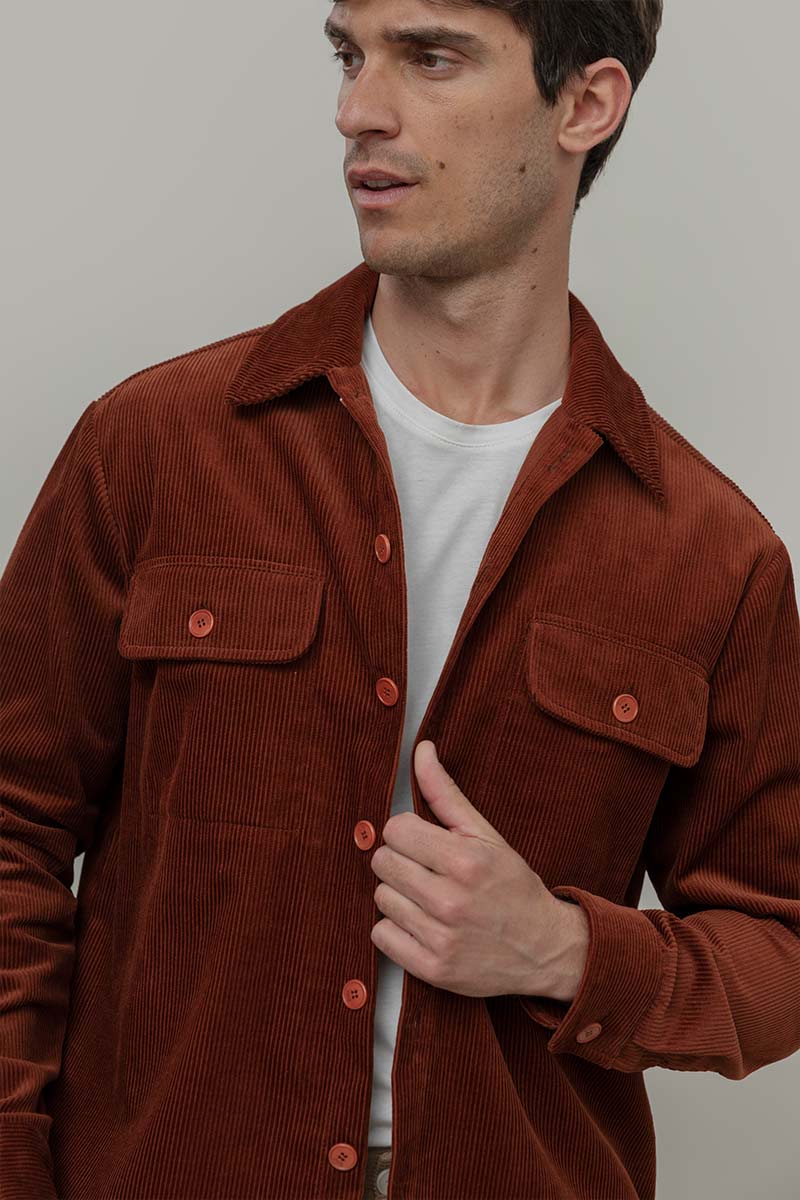Giacca Camicia Velluto a Coste Cotone Robin - Rifò Lab Moda circolare made in Italy