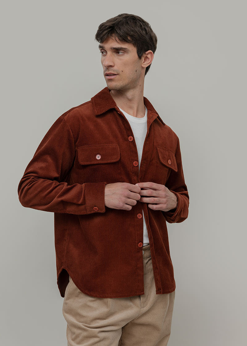 Giacca Camicia Velluto a Coste Cotone Robin - Rifò Lab Moda circolare made in Italy