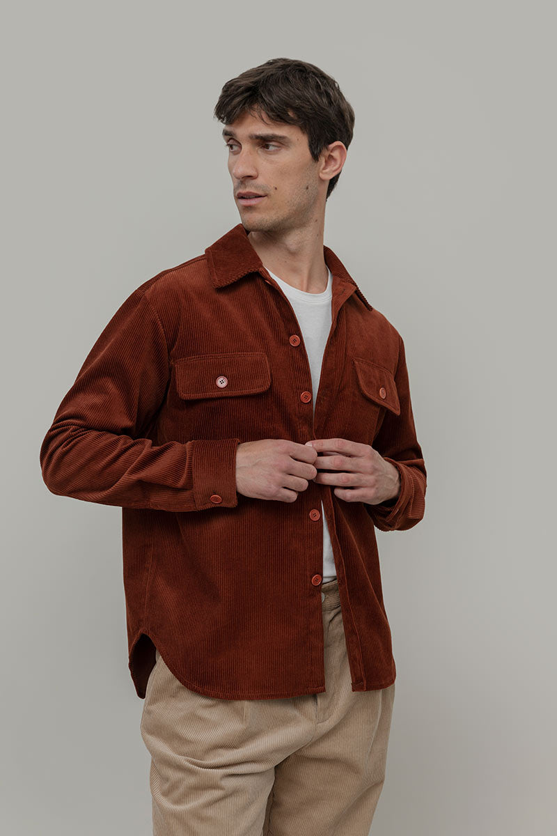 Giacca Camicia Velluto a Coste Cotone Robin - Rifò Lab Moda circolare made in Italy