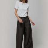 Pantaloni Lino Donna a Palazzo Marroni Milena - Rifò Lab Moda circolare made in Italy