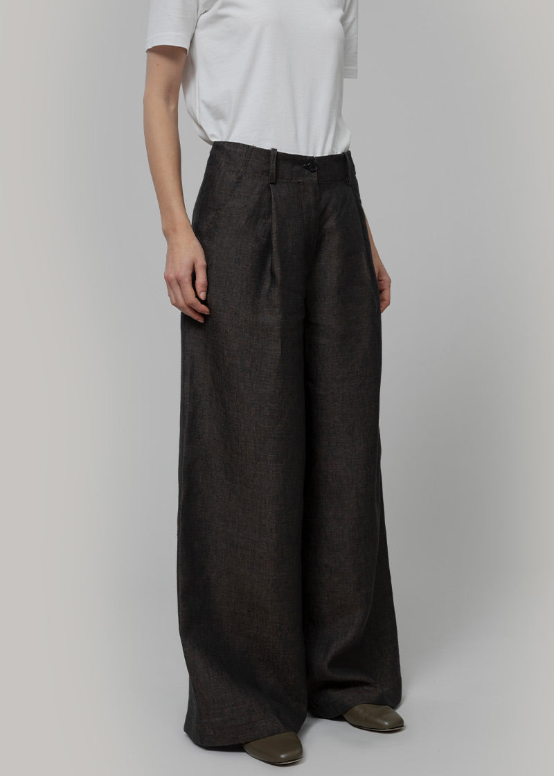 Pantaloni Lino Donna a Palazzo Marroni Milena - Rifò Lab Moda circolare made in Italy