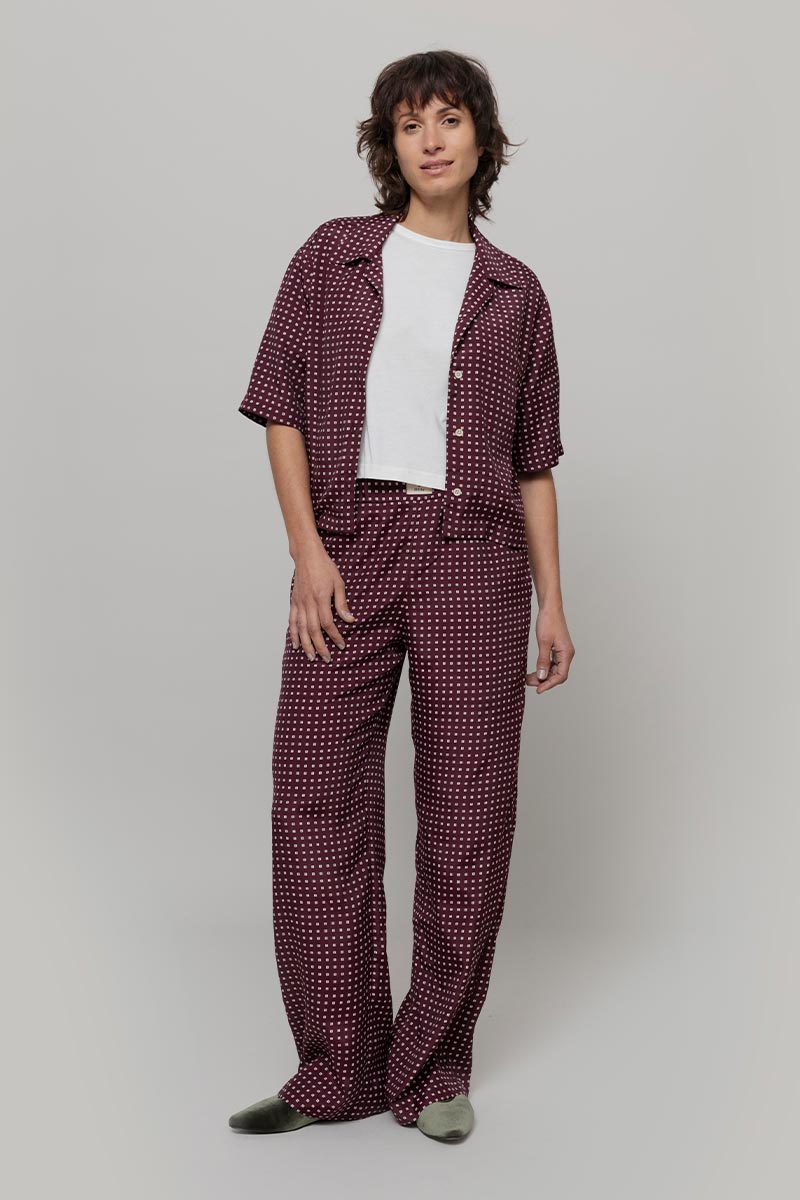 Pantaloni Larghi Donna Viscosa Diana - Inghirami x Rifò

