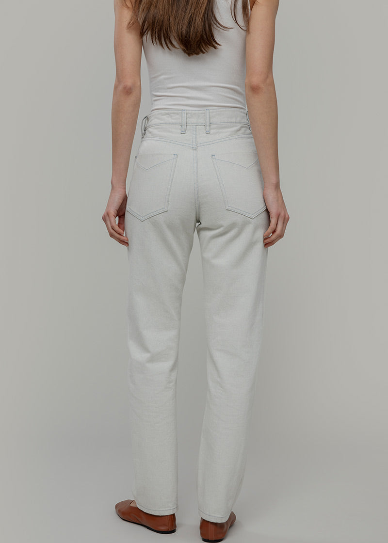 Ecrù | Pantaloni Jeans Donna Cotone Rigenerato Aglaia