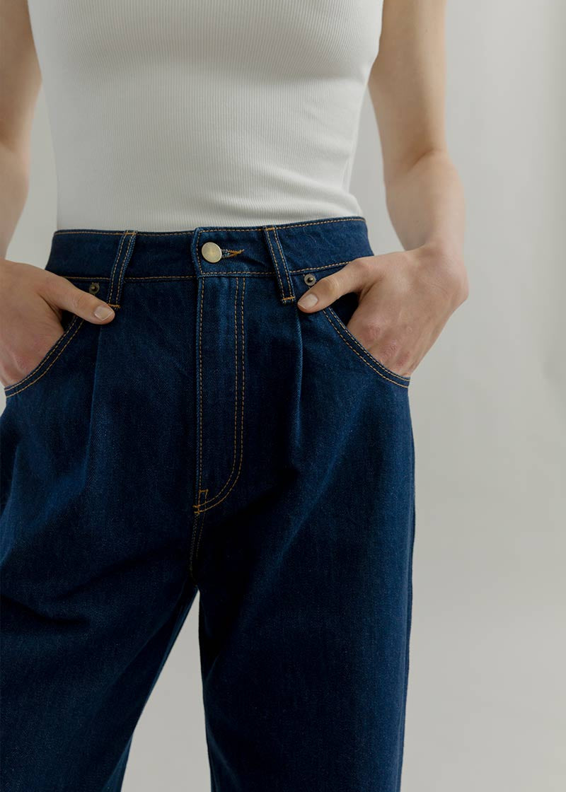 Jeans Wide Leg Donna Cotone Rigenerato Blu Consuelo – Rifò