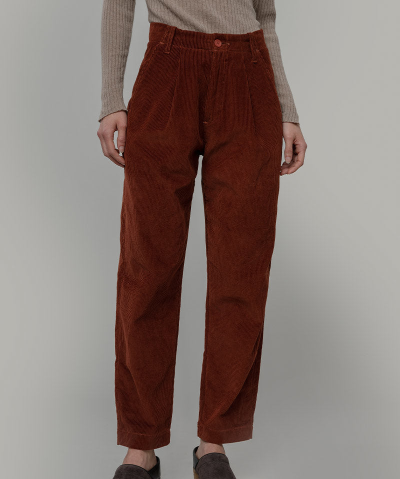 Pantaloni Velluto a Coste Donna Cotone Astrid - Rifò Lab Moda circolare made in Italy