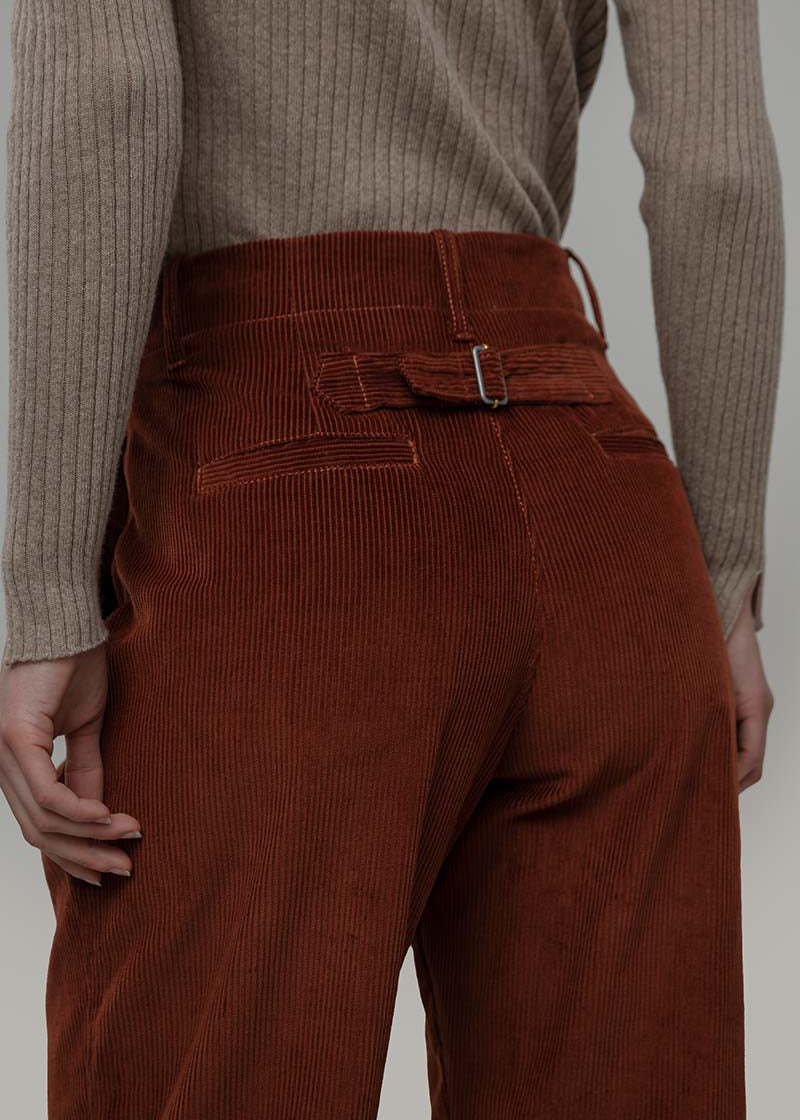 Pantaloni Velluto a Coste Donna Cotone Astrid - Rifò Lab Moda circolare made in Italy