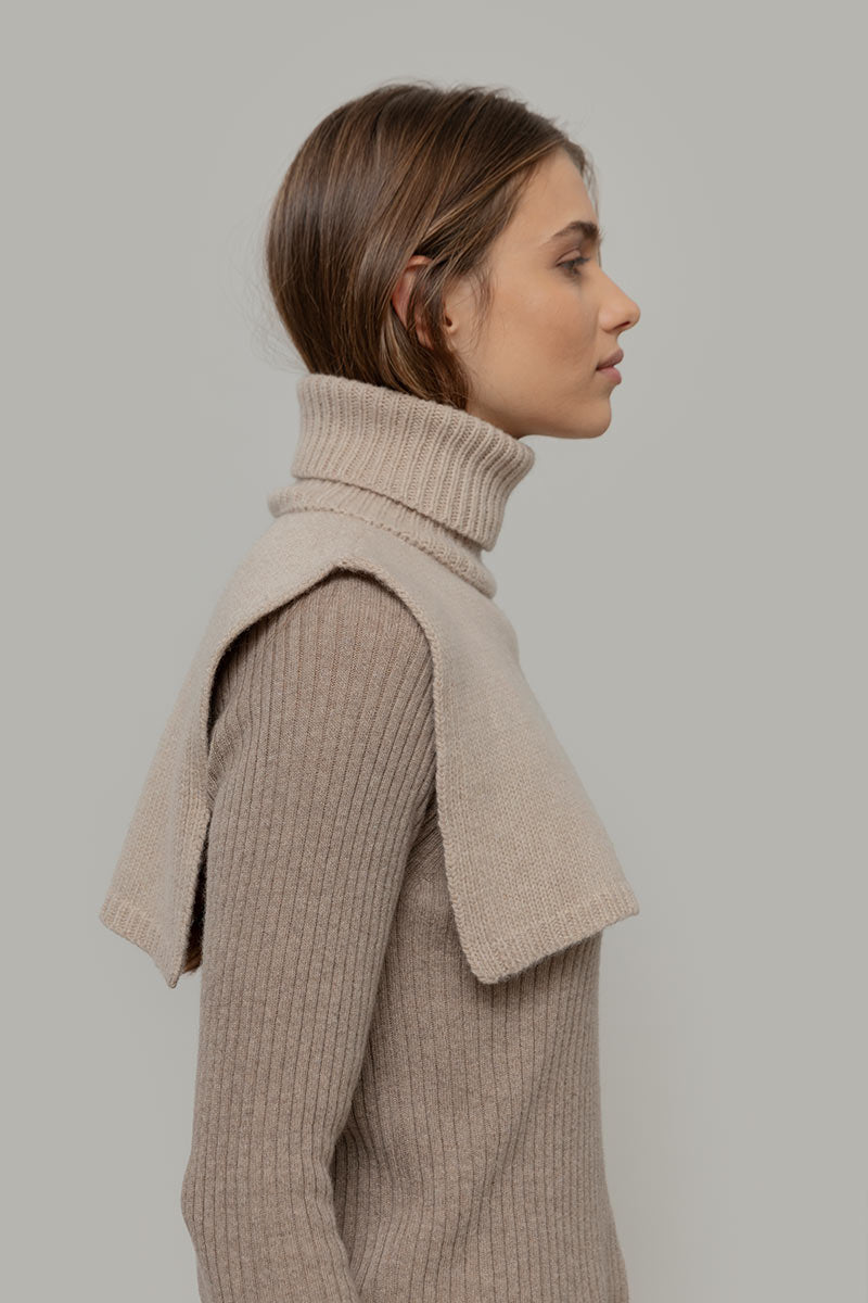 Scaldacollo Pettorina Cashmere Tobia - Rifò Lab Moda circolare made in Italy