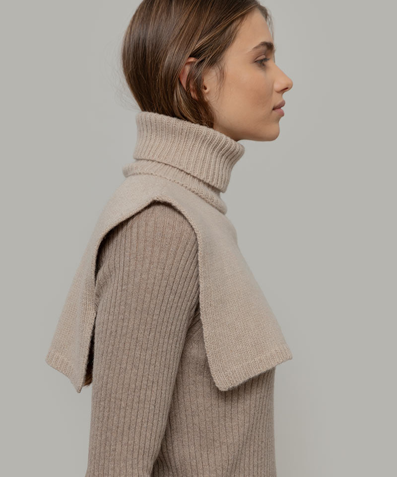 Scaldacollo Pettorina Cashmere Tobia - Rifò Lab Moda circolare made in Italy
