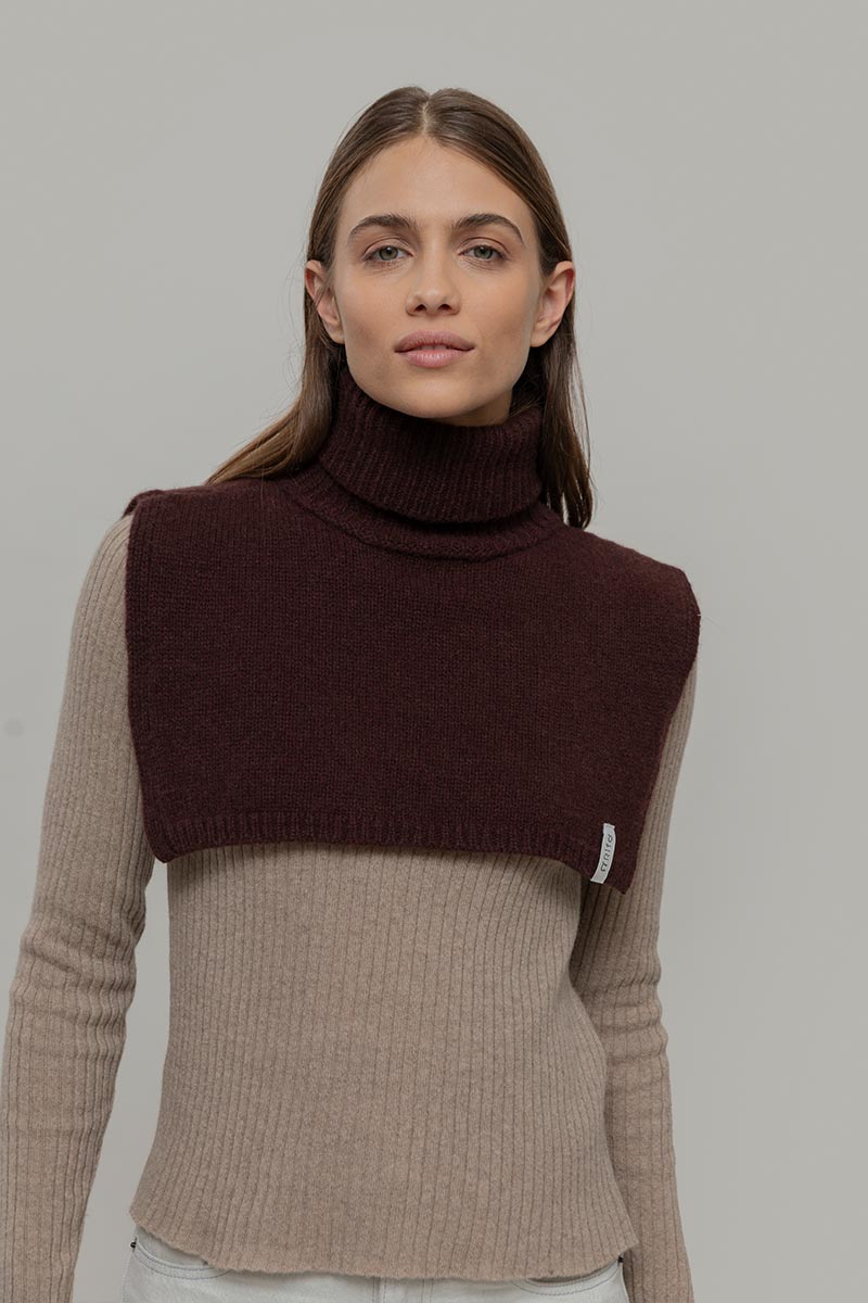 Scaldacollo Pettorina Cashmere Tobia - Rifò Lab Moda circolare made in Italy
