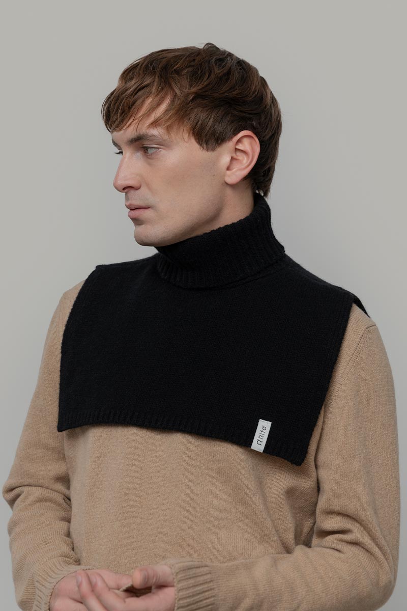 Scaldacollo Pettorina Cashmere Tobia - Rifò Lab Moda circolare made in Italy