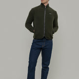 Giacca Pile Uomo Lana Rigenerata Uomo Verde - Rifò Lab Moda circolare made in Italy 