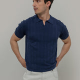 Polo Maniche Corte Uomo Seta Rigenerata Damiano