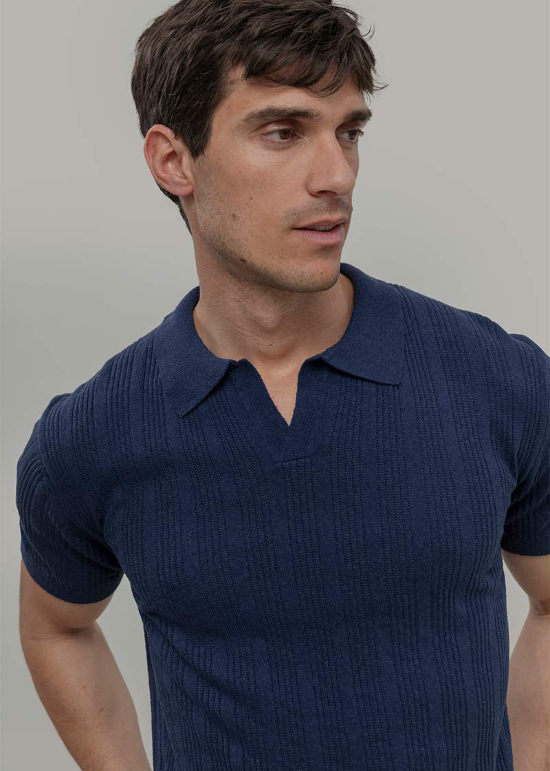 Polo Maniche Corte Uomo Seta Rigenerata Damiano