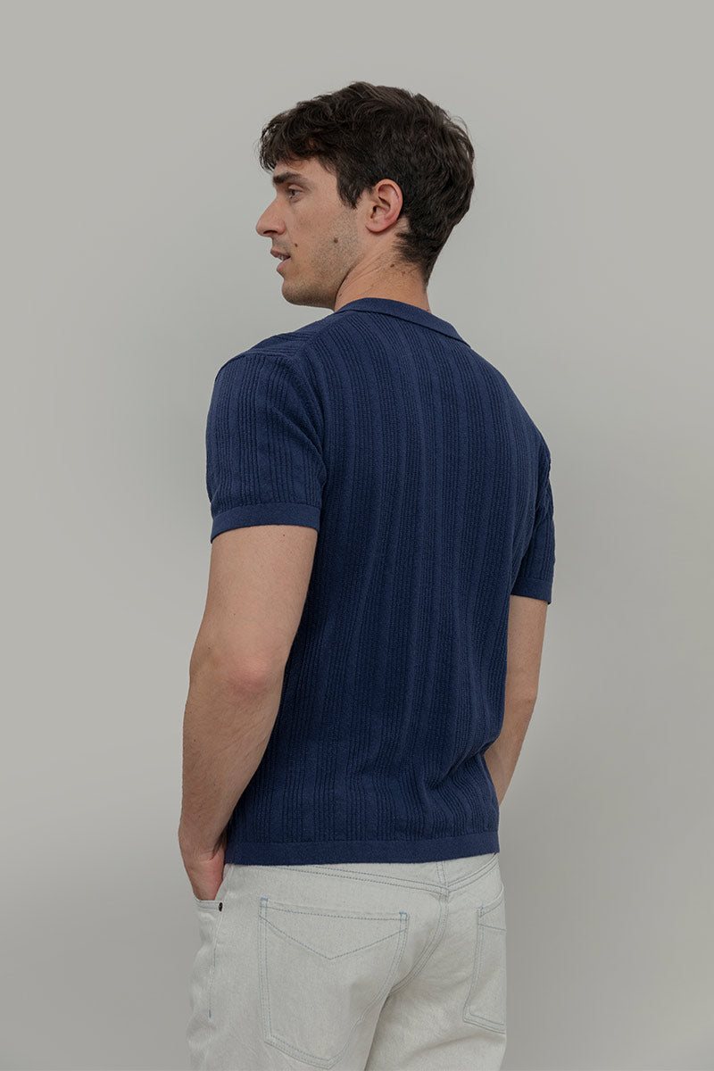 Polo Maniche Corte Uomo Seta Rigenerata Damiano