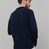 Maglione Polo Uomo Cashmere Riciclato Bernardo - Rifò Lab Moda circolare made in Italy
Blu Mora