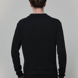 Maglione Polo Uomo Cashmere Riciclato Bernardo - Rifò Lab Moda circolare made in Italy
Nero Ardesia