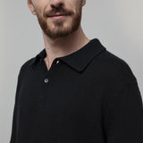Maglione Polo Uomo Cashmere Riciclato Bernardo - Rifò Lab Moda circolare made in Italy
Nero Ardesia