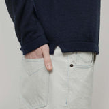 Maglione Polo Uomo Cashmere Riciclato Bernardo - Rifò Lab Moda circolare made in Italy
Blu Mora