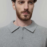 Maglione Polo Uomo Cashmere Riciclato Bernardo - Rifò Lab Moda circolare made in Italy
Grigio Calce