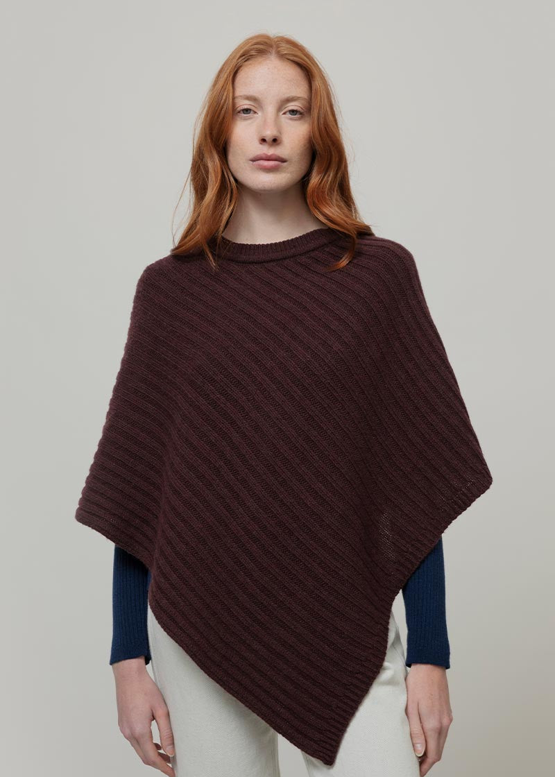 Poncho Donna Lana Rigenerata Mantella Linda - Rifò
Marrone Caffé