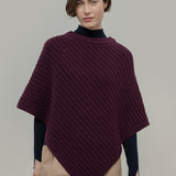 Mantella Donna Poncho Donna Lana Linda - Rifò Lab Moda circolare made in Italy