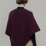Mantella Donna Poncho Donna Lana Linda - Rifò Lab Moda circolare made in Italy