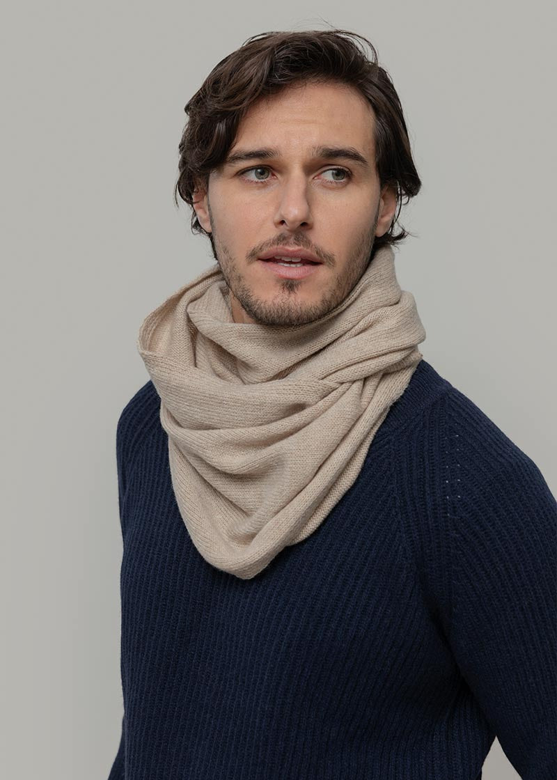 Sciarpa Scaldacollo Lana Rigenerata Uomo Donna Mima - Rifò Lab Moda circolare made in Italy