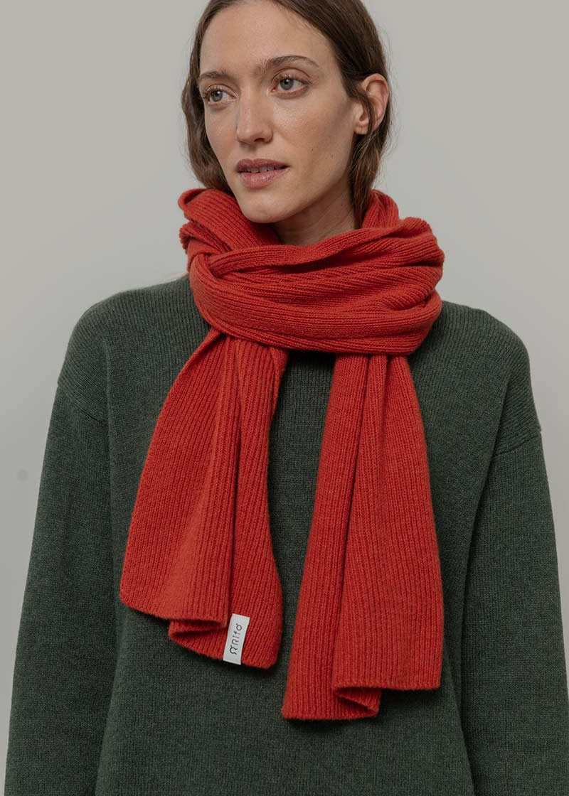 Sciarpa Costine cashmere rigenerato Federico - Rifò Lab Moda circolare made in Italy