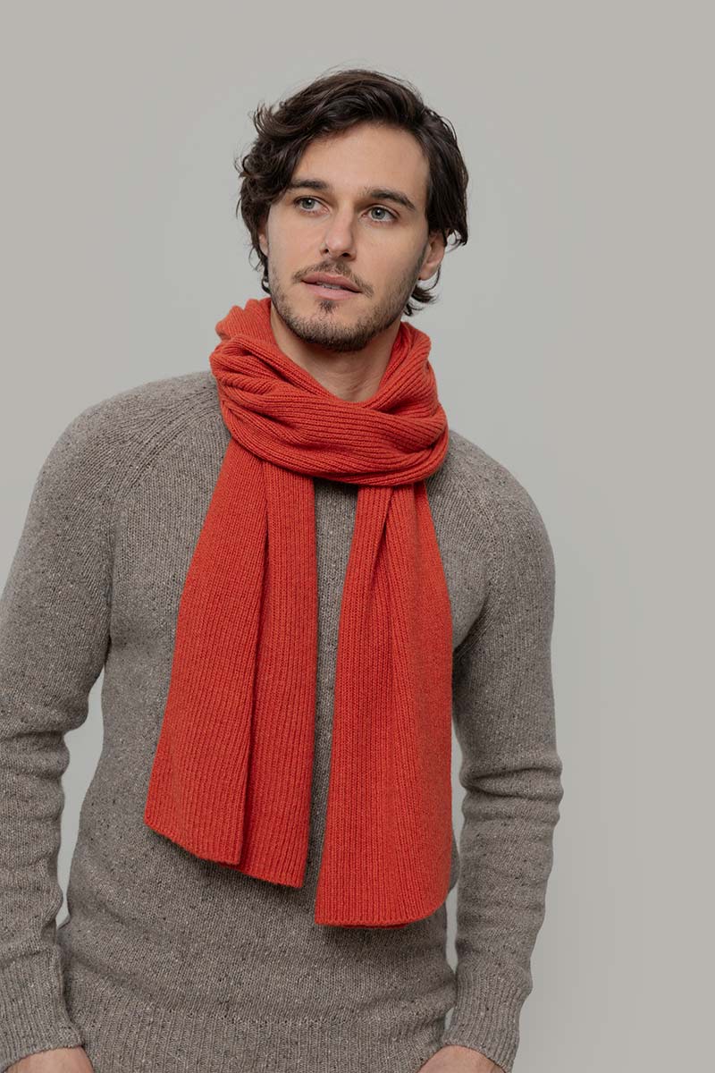 Sciarpa Costine cashmere rigenerato Federico - Rifò Lab Moda circolare made in Italy