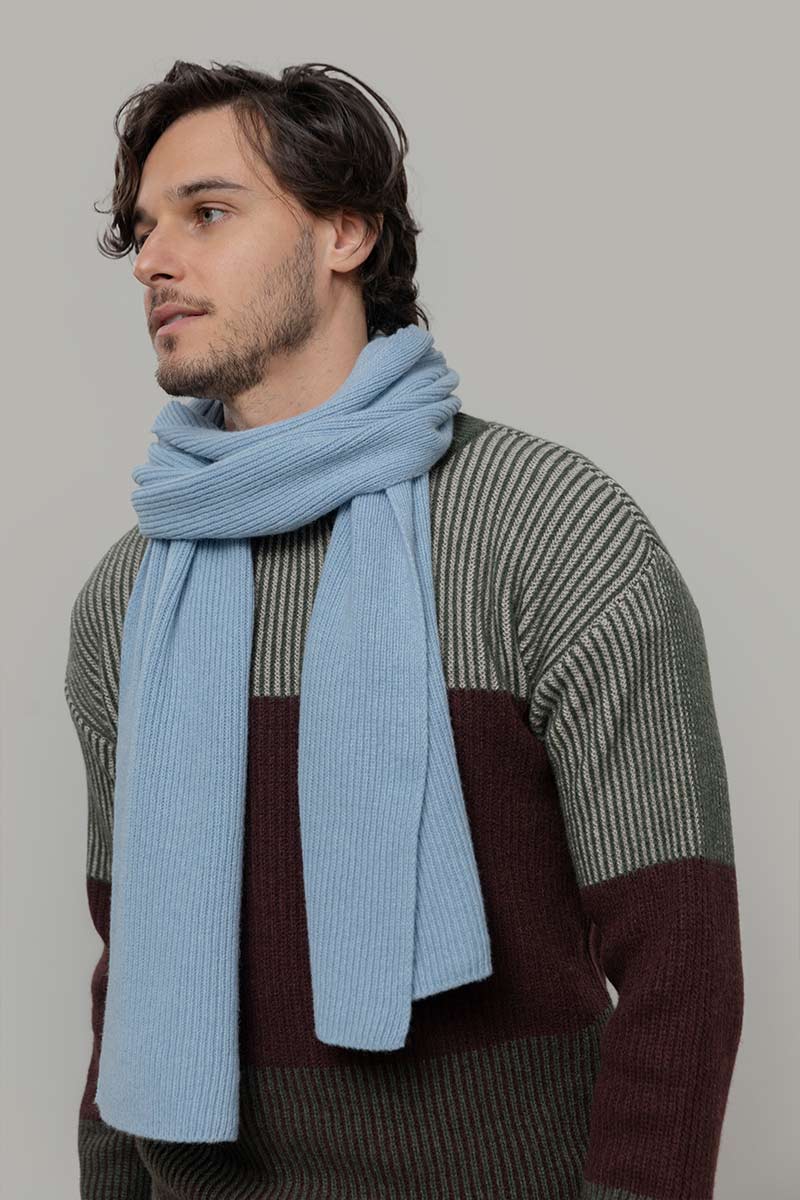 Sciarpa Costine cashmere rigenerato Federico - Rifò Lab Moda circolare made in Italy
