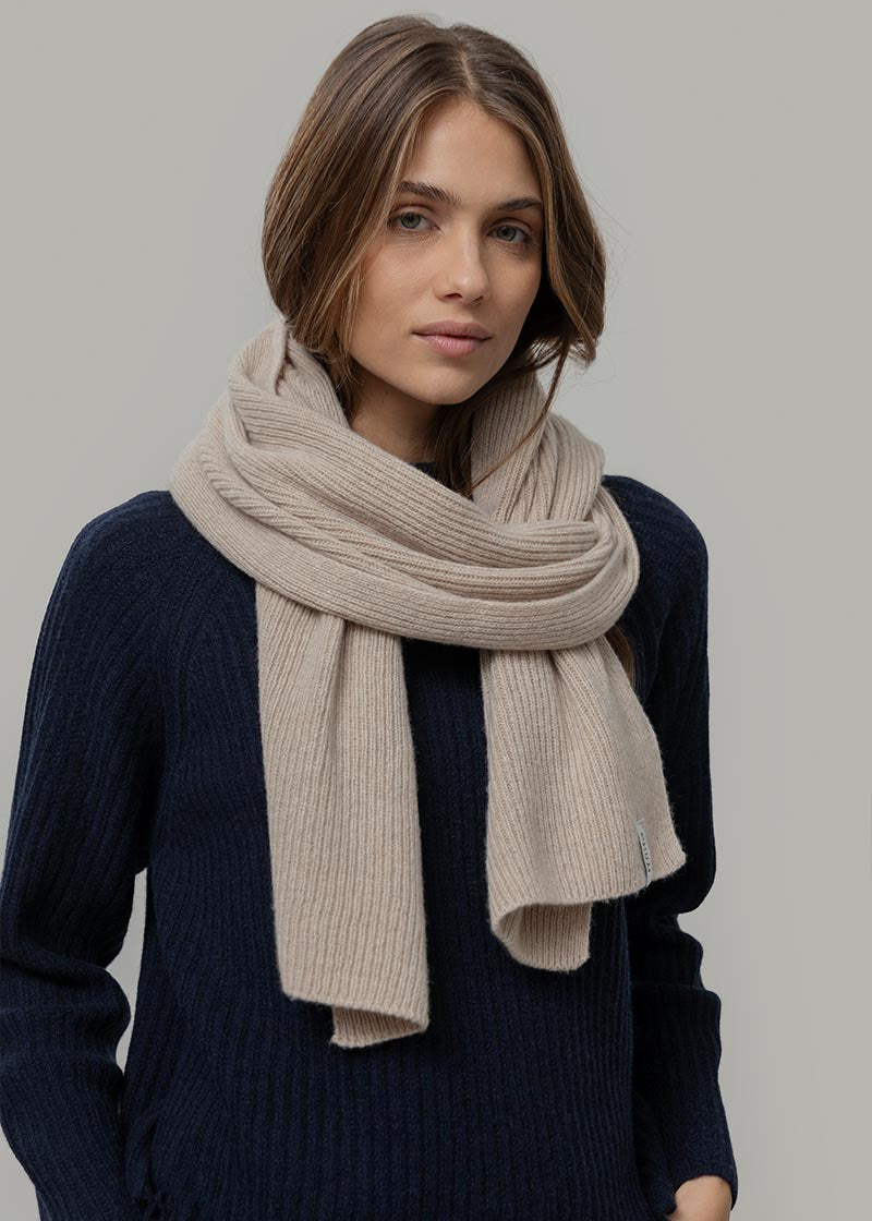 Sciarpa Costine cashmere rigenerato Federico - Rifò Lab Moda circolare made in Italy