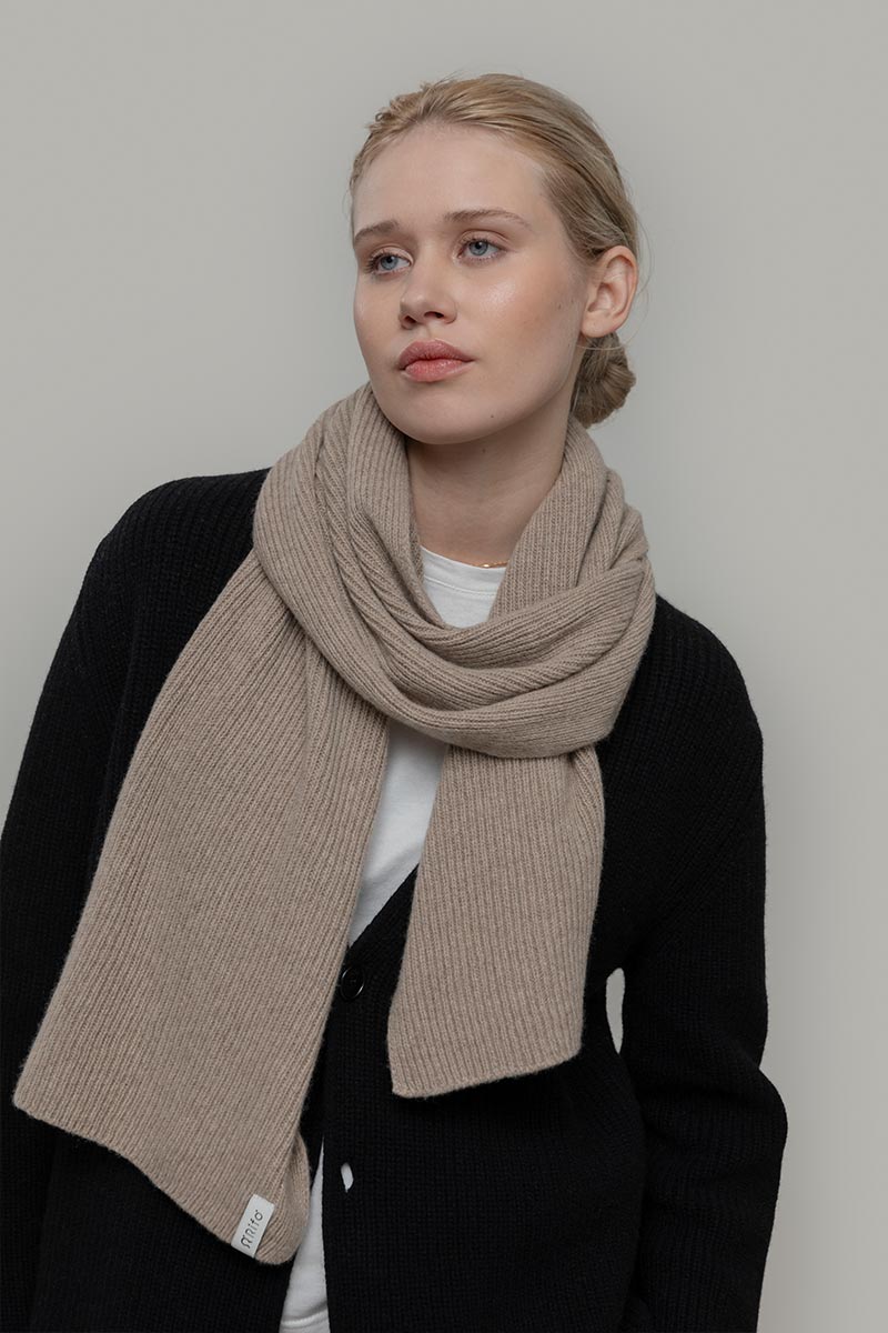 Sciarpa Costine cashmere rigenerato Federico - Rifò Lab Moda circolare made in Italy