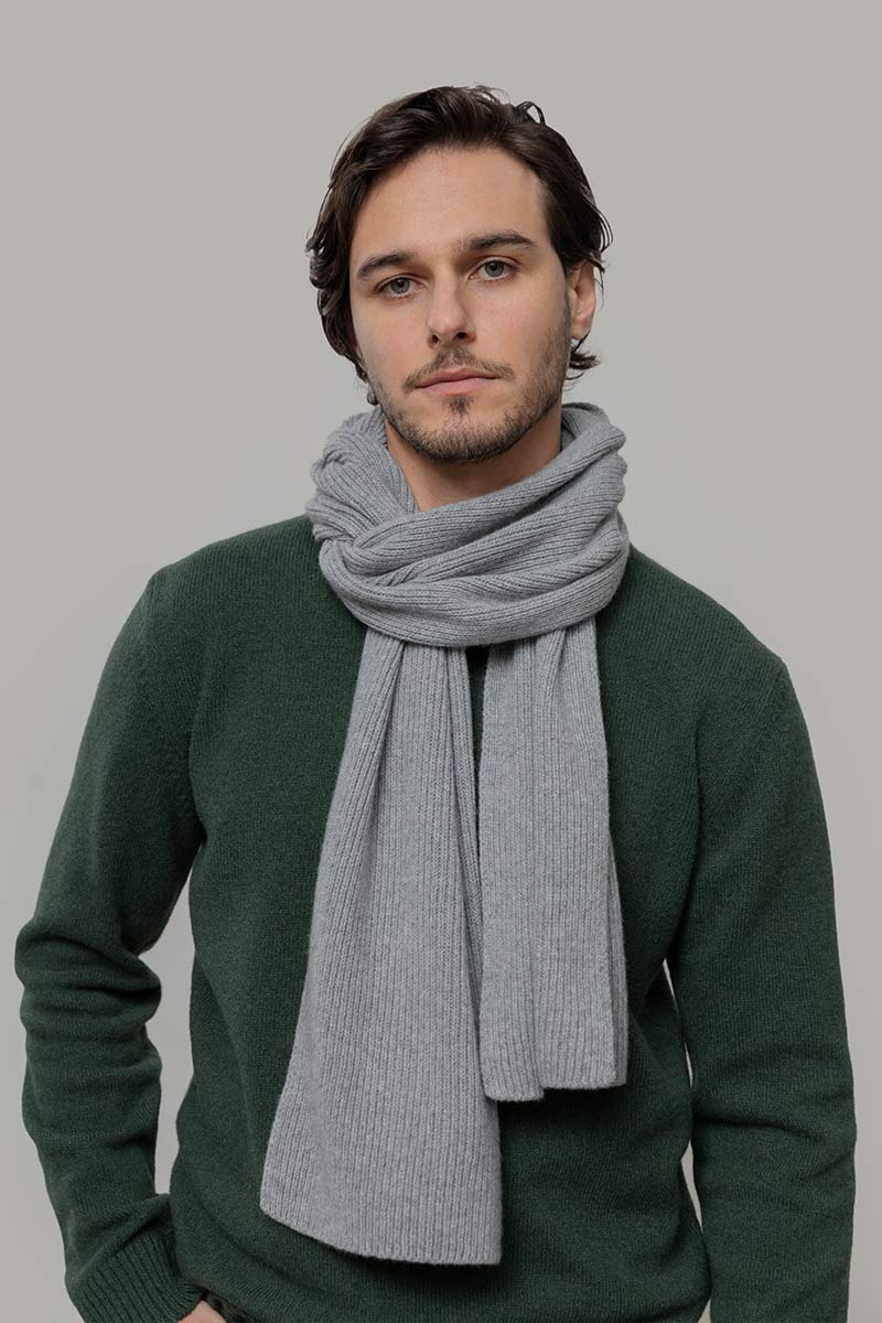 Sciarpa Costine cashmere rigenerato Federico - Rifò Lab Moda circolare made in Italy