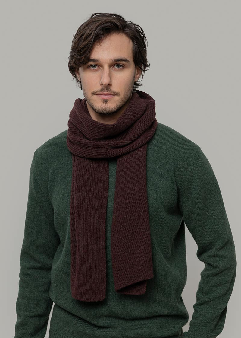 Sciarpa Costine cashmere rigenerato Federico - Rifò Lab Moda circolare made in Italy