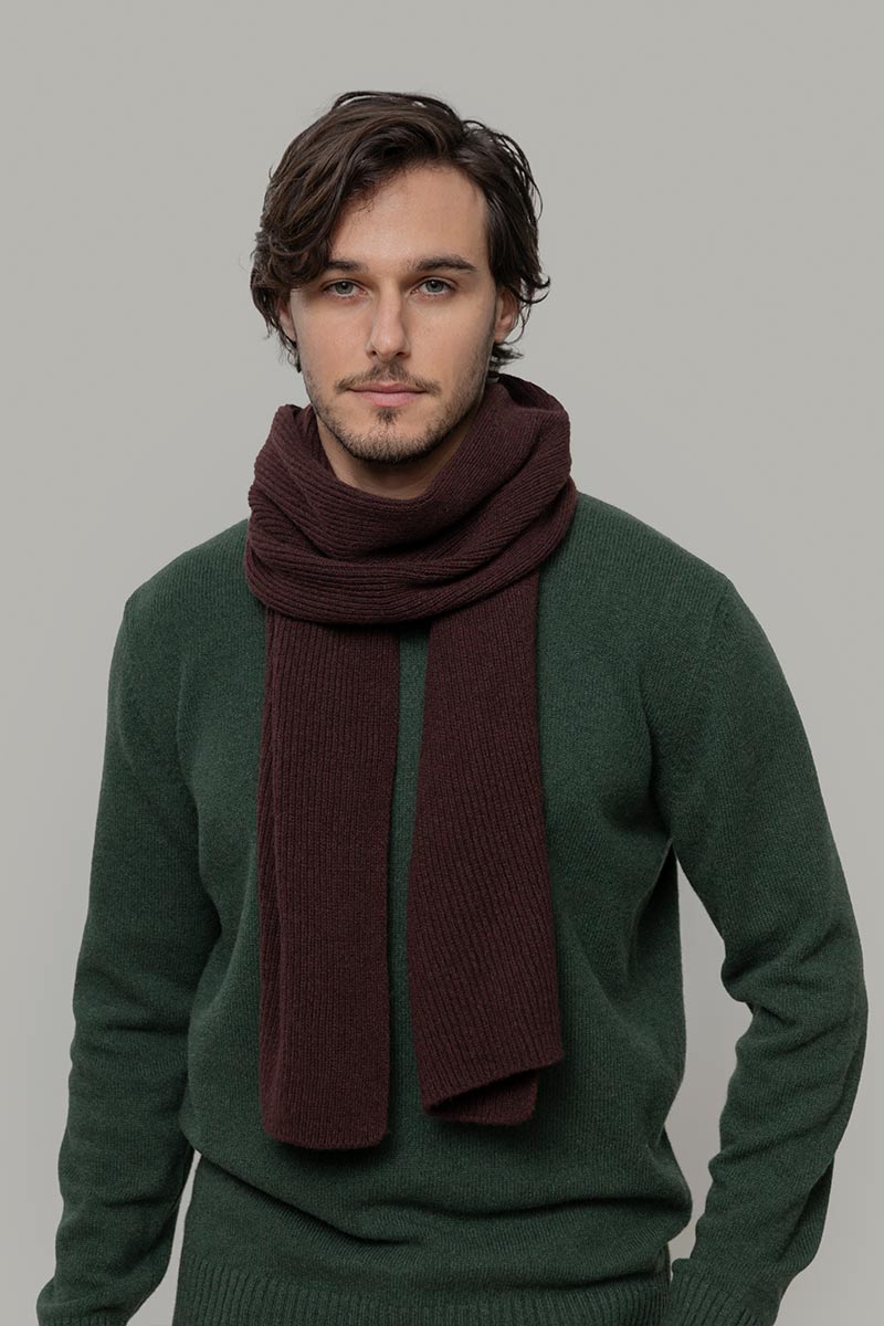 Sciarpa Costine cashmere rigenerato Federico - Rifò Lab Moda circolare made in Italy