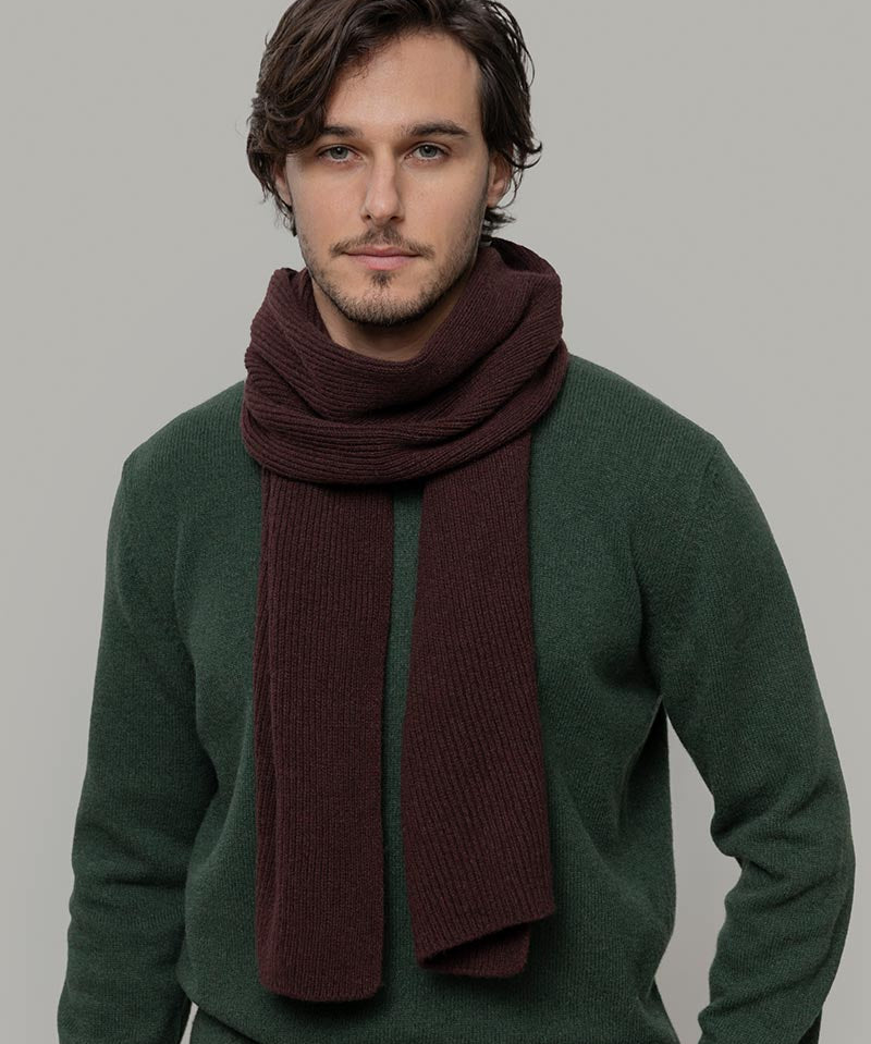 Sciarpa Costine cashmere rigenerato Federico - Rifò Lab Moda circolare made in Italy