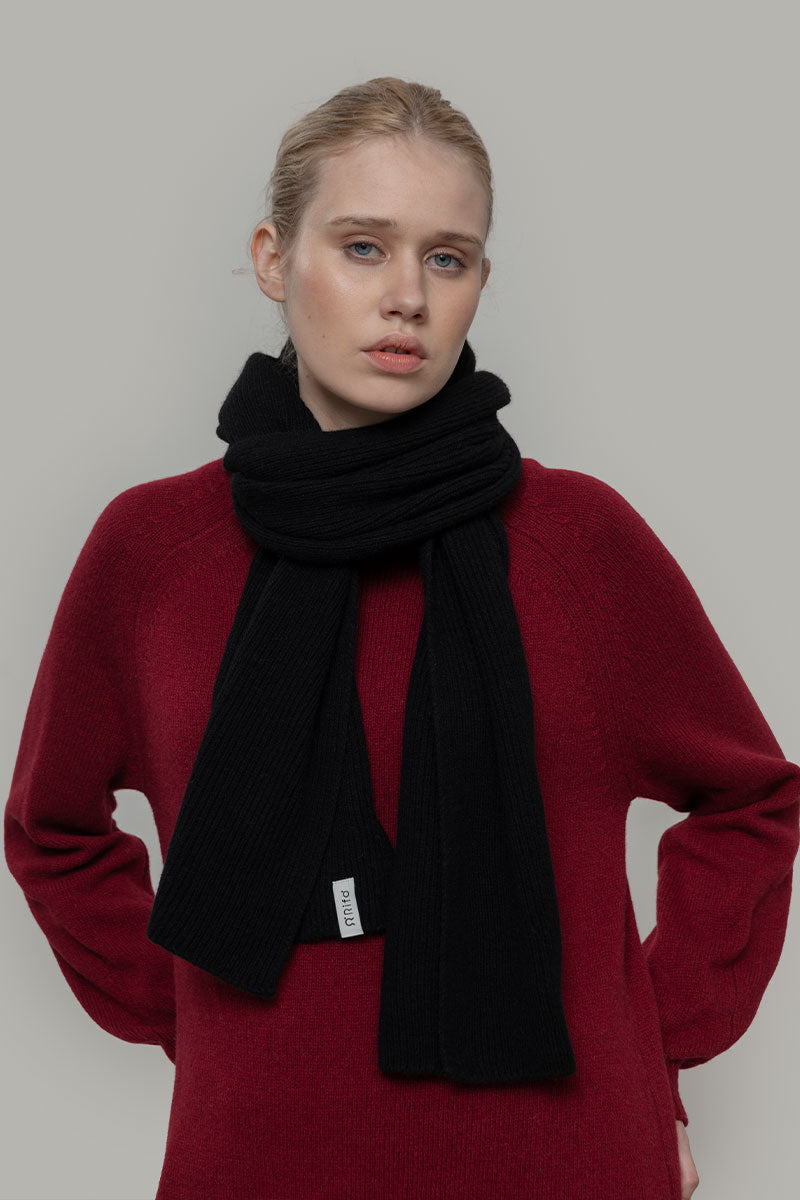 Sciarpa Costine cashmere rigenerato Federico - Rifò Lab Moda circolare made in Italy